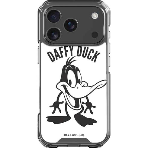 Looney Tunes Daffy Duck Big Head iPhone 18 Pro Clear Case