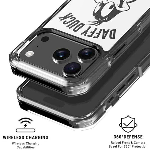 Looney Tunes Daffy Duck Big Head iPhone 18 Pro Clear Case