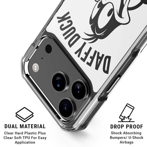 Looney Tunes Daffy Duck Big Head iPhone 18 Pro Clear Case