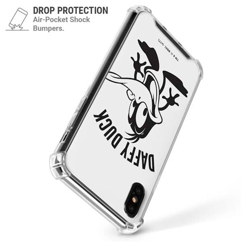 Looney Tunes Daffy Duck Big Head iPhone X/XS Clear Case