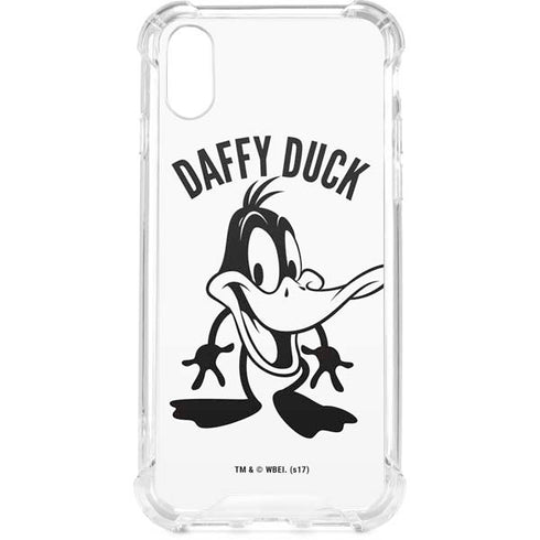 Looney Tunes Daffy Duck Big Head iPhone XS Clear Case
