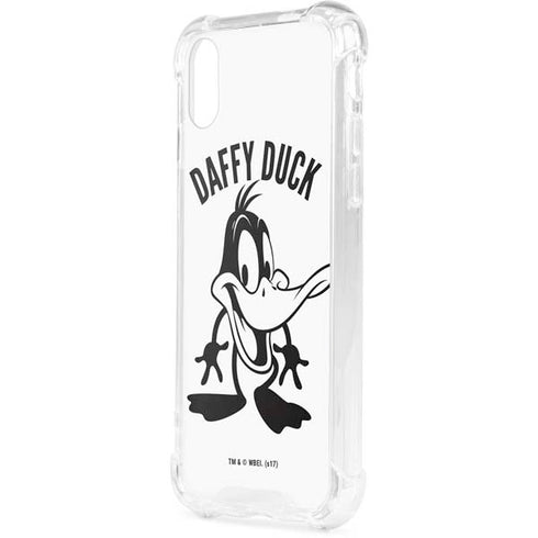 Looney Tunes Daffy Duck Big Head iPhone XS Clear Case