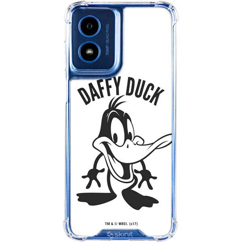 Looney Tunes Daffy Duck Big Head Moto G Play 4G (2024) Clear Case