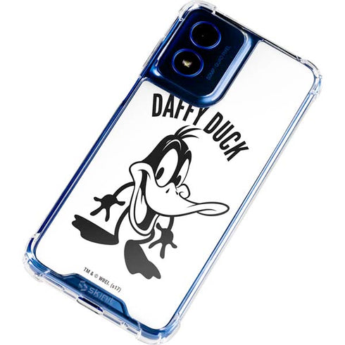 Looney Tunes Daffy Duck Big Head Moto G Play 4G (2024) Clear Case
