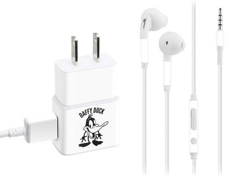 Looney Tunes Daffy Duck Big Head Phone Charger Skin