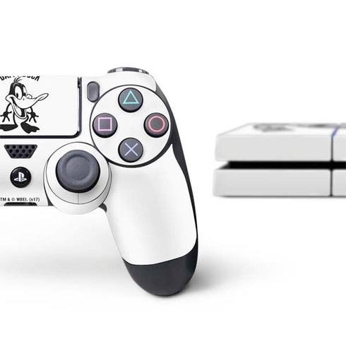 Looney Tunes Daffy Duck Big Head PS4 Console and Controller Bundle Skin