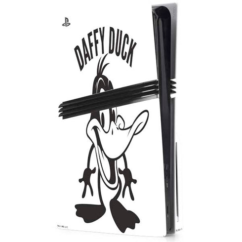 Looney Tunes Daffy Duck Big Head PS5 Pro Disk Console Skin