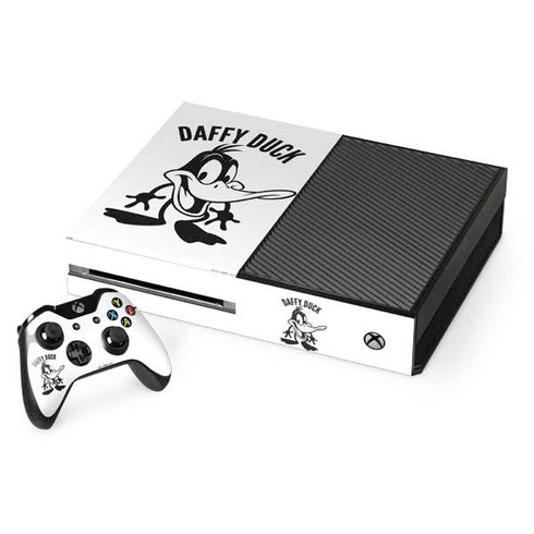 Looney Tunes Daffy Duck Big Head Xbox One Console and Controller Bundle Skin