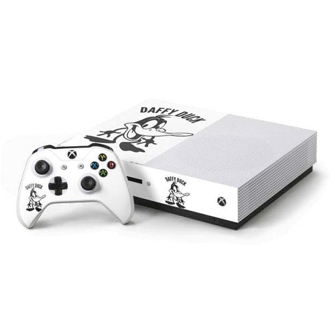 Looney Tunes Daffy Duck Big Head Xbox One S Console and Controller Bundle Skin