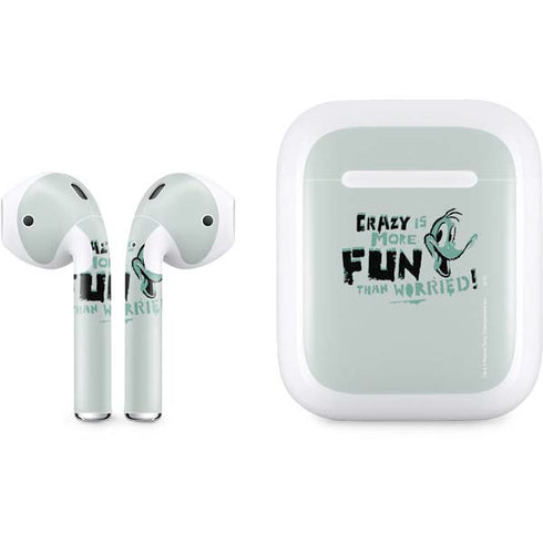 Looney Tunes Daffy Duck Crazy Apple AirPods Skin