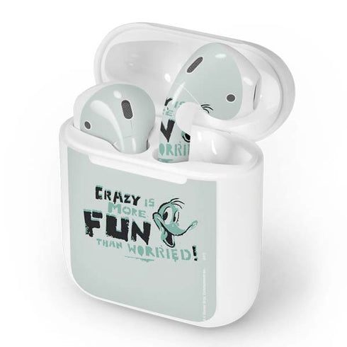 Looney Tunes Daffy Duck Crazy Apple AirPods Skin