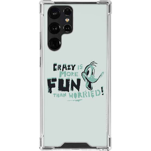 Looney Tunes Daffy Duck Crazy Galaxy S23 Ultra Clear Case
