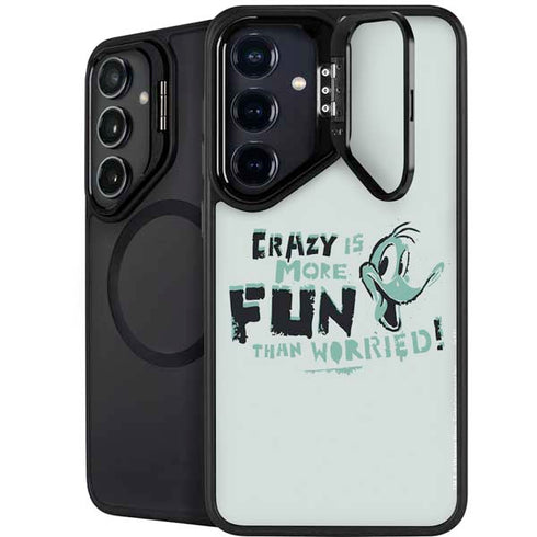 Looney Tunes Daffy Duck Crazy Galaxy S25 Plus Kickstand Case