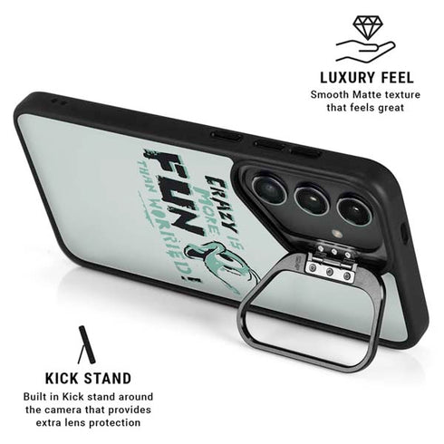 Looney Tunes Daffy Duck Crazy Galaxy S25 Plus Kickstand Case