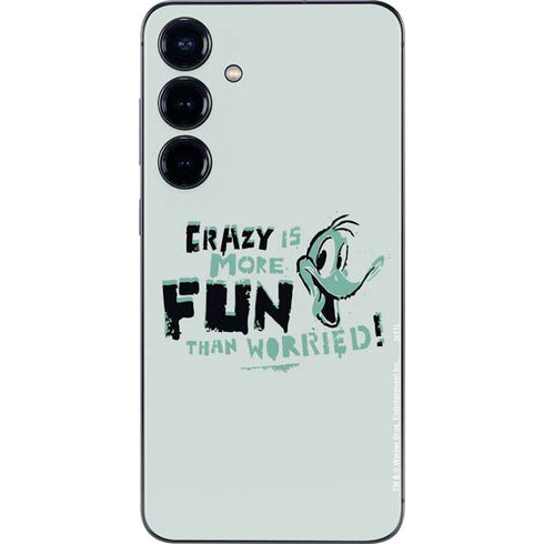 Looney Tunes Daffy Duck Crazy Galaxy S25 Skin
