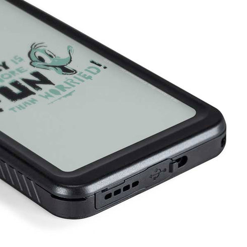 Looney Tunes Daffy Duck Crazy Galaxy S24 Waterproof Case