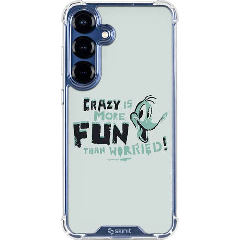 Looney Tunes Daffy Duck Crazy Galaxy S25 Clear Case