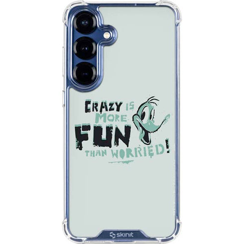 Looney Tunes Daffy Duck Crazy Galaxy S25 Plus Clear Case