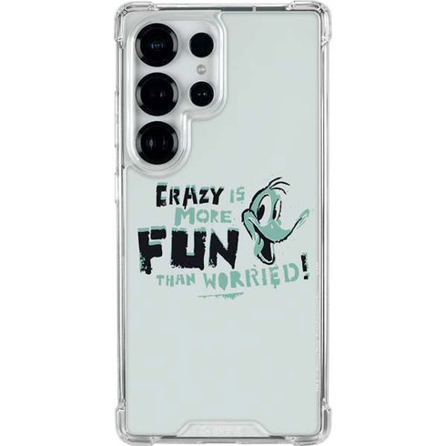 Looney Tunes Daffy Duck Crazy Galaxy S25 Ultra Clear Case