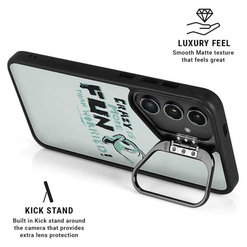 Looney Tunes Daffy Duck Crazy Galaxy S26 Kickstand Case