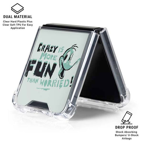 Looney Tunes Daffy Duck Crazy Galaxy Z Flip6 Clear Case