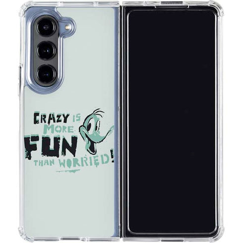 Looney Tunes Daffy Duck Crazy Galaxy Z Fold5 5G Clear Case