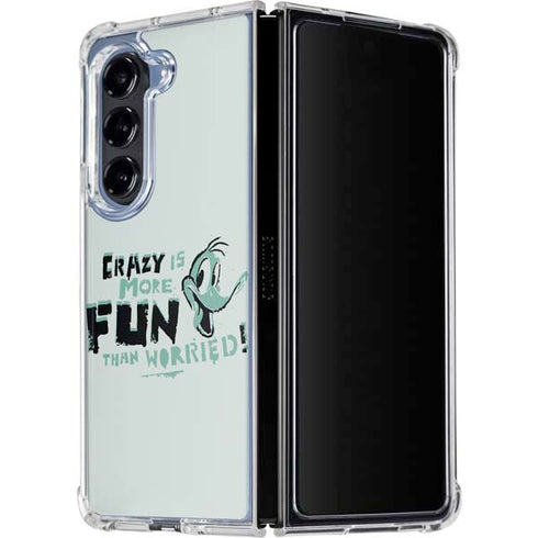 Looney Tunes Daffy Duck Crazy Galaxy Z Fold5 5G Clear Case