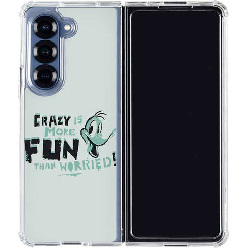 Looney Tunes Daffy Duck Crazy Galaxy Z Fold6 Clear Case