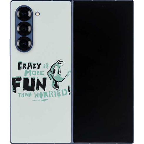 Looney Tunes Daffy Duck Crazy Galaxy Z Fold6 Skin