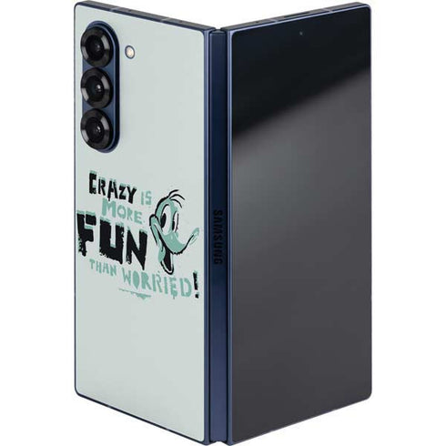 Looney Tunes Daffy Duck Crazy Galaxy Z Fold6 Skin