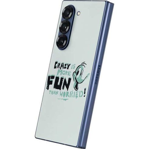 Looney Tunes Daffy Duck Crazy Galaxy Z Fold6 Skin
