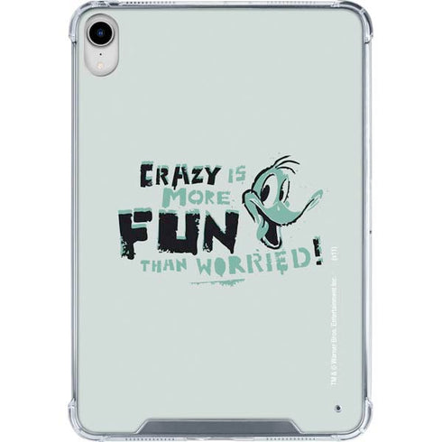 Looney Tunes Daffy Duck Crazy iPad 11th Gen (2025) Clear Case