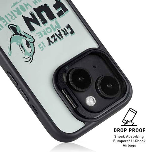 Looney Tunes Daffy Duck Crazy iPhone 14 Kickstand Case