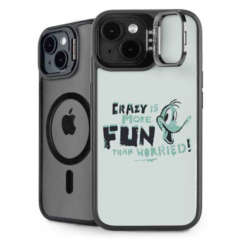 Looney Tunes Daffy Duck Crazy iPhone 15 Plus Kickstand Case