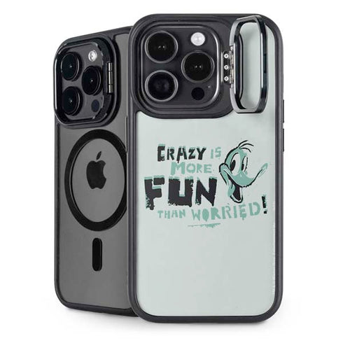 Looney Tunes Daffy Duck Crazy iPhone 15 Pro Kickstand Case