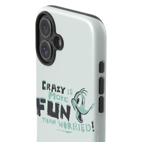 Looney Tunes Daffy Duck Crazy iPhone 16 Impact Case