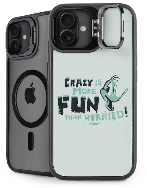 Looney Tunes Daffy Duck Crazy iPhone 16 Kickstand Case