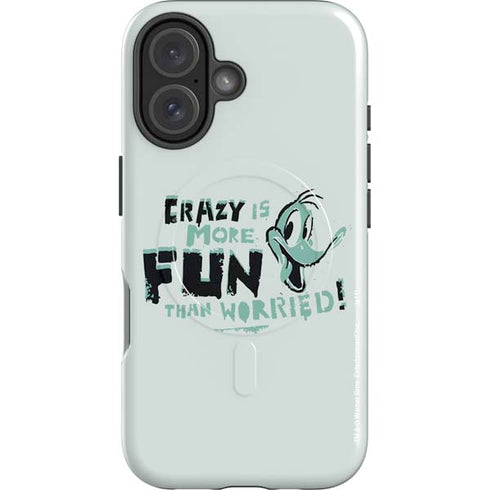 Looney Tunes Daffy Duck Crazy iPhone 16 Magsafe Impact Case