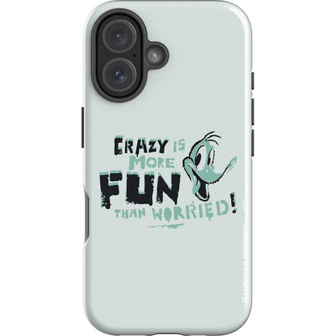 Looney Tunes Daffy Duck Crazy iPhone 16 Plus Impact Case