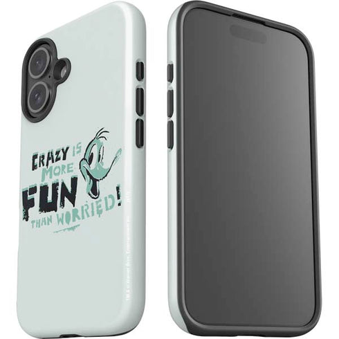 Looney Tunes Daffy Duck Crazy iPhone 16 Plus Impact Case
