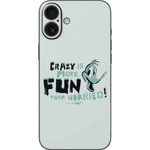 Looney Tunes Daffy Duck Crazy iPhone 16 Plus Skin