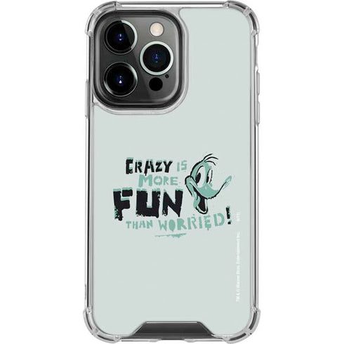 Looney Tunes Daffy Duck Crazy iPhone 16 Pro Clear Case