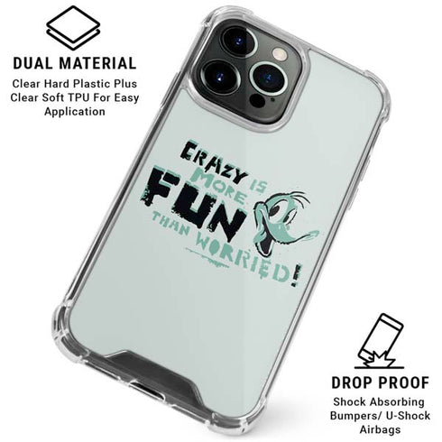 Looney Tunes Daffy Duck Crazy iPhone 16 Pro Clear Case