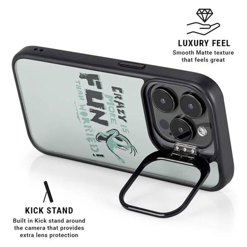 Looney Tunes Daffy Duck Crazy iPhone 16 Pro Kickstand Case