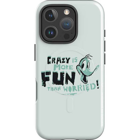 Looney Tunes Daffy Duck Crazy iPhone 16 Pro Magsafe Impact Case