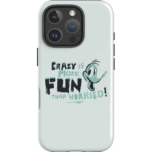 Looney Tunes Daffy Duck Crazy iPhone 16 Pro Max Impact Case