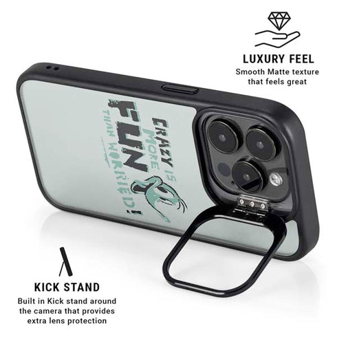 Looney Tunes Daffy Duck Crazy iPhone 16 Pro Max Kickstand Case