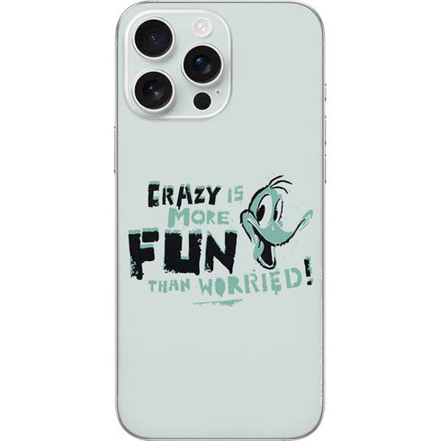 Looney Tunes Daffy Duck Crazy iPhone 16 Pro Max Skin