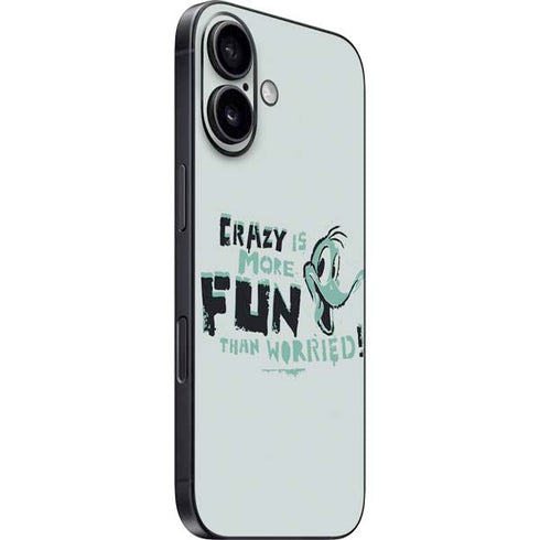 Looney Tunes Daffy Duck Crazy iPhone 16 Skin