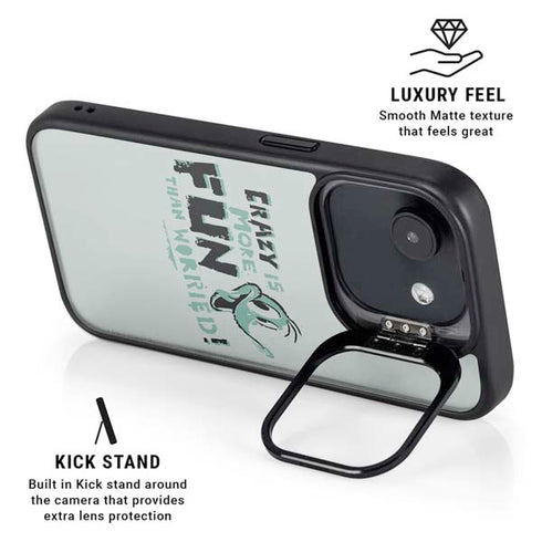 Looney Tunes Daffy Duck Crazy iPhone 16e Kickstand Case